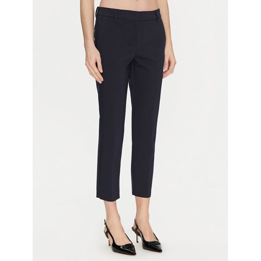 Marella Chinosy Miele 2513131021 Granatowy Slim Fit ze sklepu MODIVO w kategorii Spodnie damskie - zdjęcie 182600124