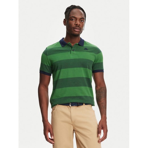 Robe di Kappa Polo Ming 64126KW Zielony Slim Fit ze sklepu MODIVO w kategorii T-shirty męskie - zdjęcie 182600164