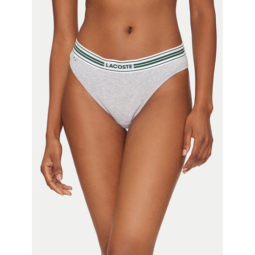 Lacoste Stringi 8F5198 Szary ze sklepu MODIVO w kategorii Majtki damskie - zdjęcie 182600172