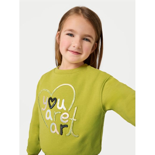 Mayoral Bluza 4479 Żółty Regular Fit ze sklepu MODIVO w kategorii Bluzy dziewczęce - zdjęcie 182600204