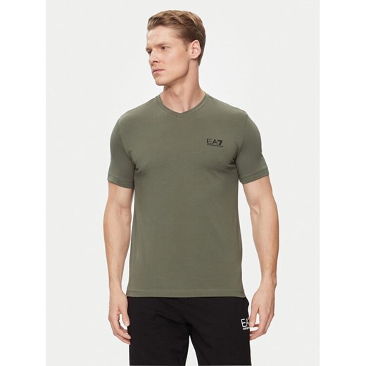 EA7 Emporio Armani T-Shirt 8NPT53 PJM5Z 1846 Zielony Regular Fit ze sklepu MODIVO w kategorii T-shirty męskie - zdjęcie 182600224