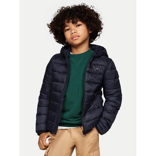 Tommy Hilfiger Kurtka puchowa KS0KS00584 D Granatowy Regular Fit ze sklepu MODIVO w kategorii Kurtki chłopięce - zdjęcie 182600251