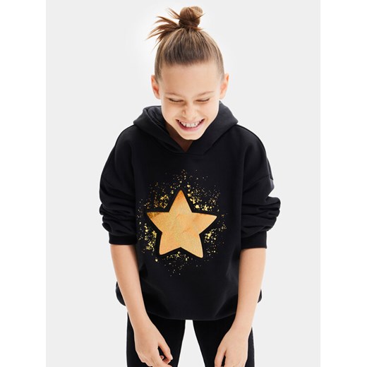Desigual Bluza 23WGSK02 Czarny Regular Fit ze sklepu MODIVO w kategorii Bluzy dziewczęce - zdjęcie 182600284