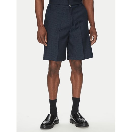 John Richmond Szorty materiałowe UMP25060BE Granatowy Regular Fit ze sklepu MODIVO w kategorii Spodenki męskie - zdjęcie 182600292