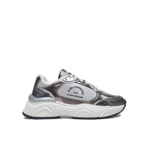KARL LAGERFELD Sneakersy Komet KL65638M Srebrny ze sklepu MODIVO w kategorii Buty sportowe damskie - zdjęcie 182600294