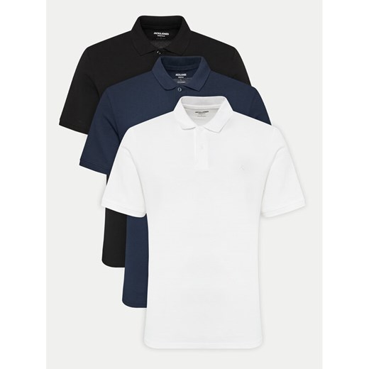 Jack&Jones Komplet 3 koszulek polo Basic 12277753 Kolorowy Slim Fit M MODIVO