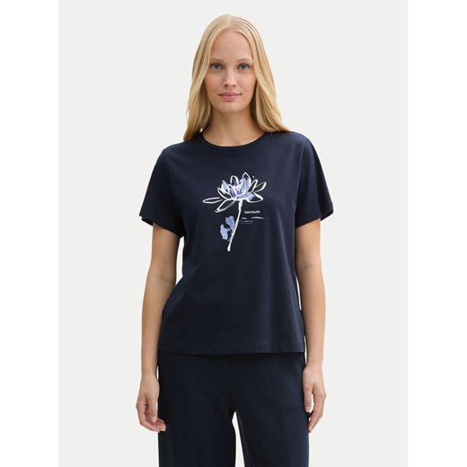 Tom Tailor T-Shirt 1045534 Granatowy Regular Fit ze sklepu MODIVO w kategorii Bluzki damskie - zdjęcie 182600360
