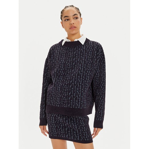 Patrizia Pepe Sweter 2K0268 K210 Granatowy Regular Fit ze sklepu MODIVO w kategorii Swetry damskie - zdjęcie 182600371