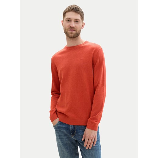 Tom Tailor Sweter 1039810 Pomarańczowy Regular Fit ze sklepu MODIVO w kategorii Swetry męskie - zdjęcie 182600411