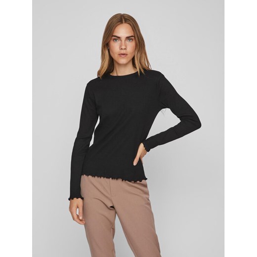 Vila Bluzka Thessa 14084649 Czarny Regular Fit ze sklepu MODIVO w kategorii Bluzki damskie - zdjęcie 182600472