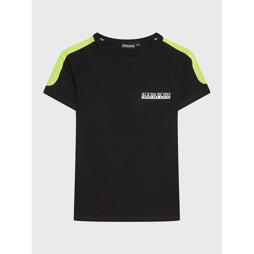 Napapijri T-Shirt S-Pinta NP0A4H2Y M Czarny Regular Fit ze sklepu MODIVO w kategorii T-shirty chłopięce - zdjęcie 182600544