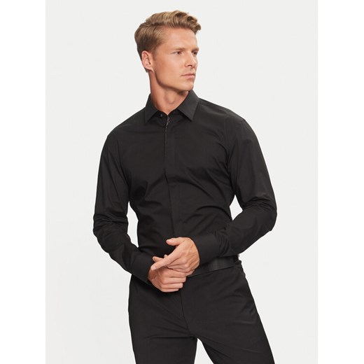 Boss Koszula H-Hank Party 50527623 Czarny Slim Fit ze sklepu MODIVO w kategorii Koszule męskie - zdjęcie 182600560