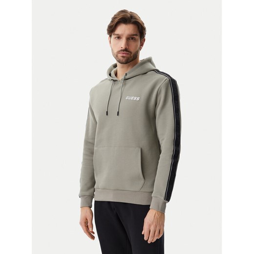 Guess Bluza Z4RQ21 KB3P2 Zielony Regular Fit ze sklepu MODIVO w kategorii Bluzy męskie - zdjęcie 182600621