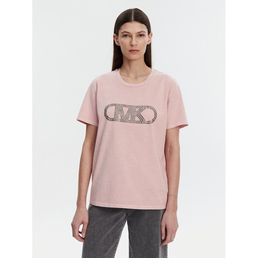 MICHAEL Michael Kors T-Shirt MS551SC491 Różowy Regular Fit ze sklepu MODIVO w kategorii Bluzki damskie - zdjęcie 182600642