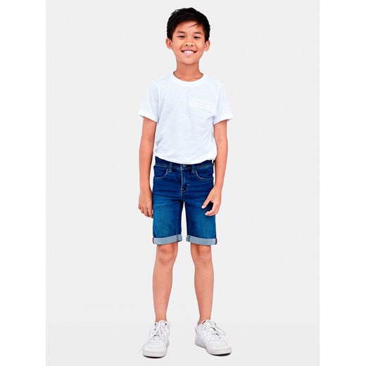 NAME IT Szorty jeansowe Sofus 13150022 Granatowy Slim Fit ze sklepu MODIVO w kategorii Spodenki chłopięce - zdjęcie 182600651