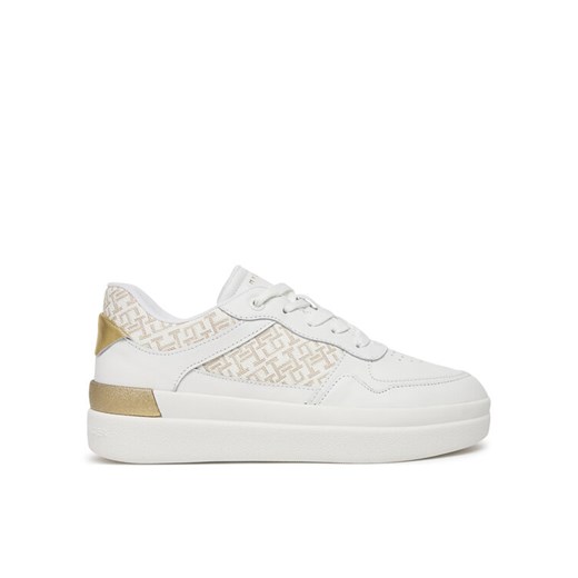 Tommy Hilfiger Sneakersy FW0FW08381 Biały ze sklepu MODIVO w kategorii Buty sportowe damskie - zdjęcie 182600653