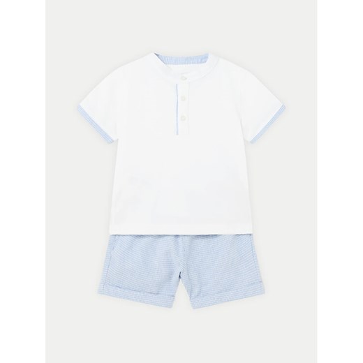 Mayoral Komplet t-shirt i spodenki 1245 Niebieski Regular Fit ze sklepu MODIVO w kategorii Komplety niemowlęce - zdjęcie 182600731