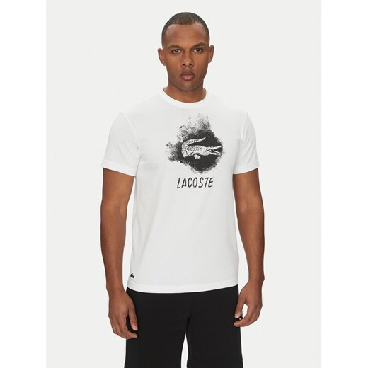 Lacoste T-Shirt TH8917 Biały Regular Fit ze sklepu MODIVO w kategorii T-shirty męskie - zdjęcie 182600732