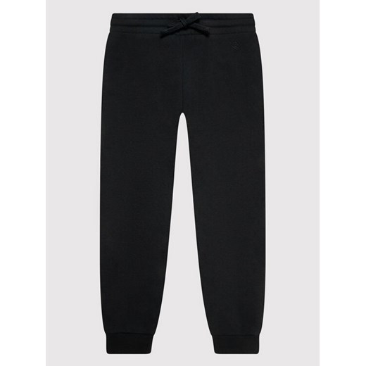 United Colors Of Benetton Spodnie dresowe 39M2I0515 Czarny Regular Fit ze sklepu MODIVO w kategorii Spodnie chłopięce - zdjęcie 182600793