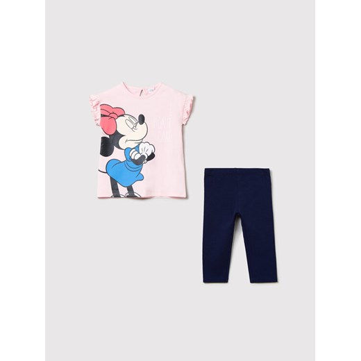 OVS Komplet t-shirt i legginsy DISNEY 1487486 Różowy Regular Fit ze sklepu MODIVO w kategorii Komplety niemowlęce - zdjęcie 182600901