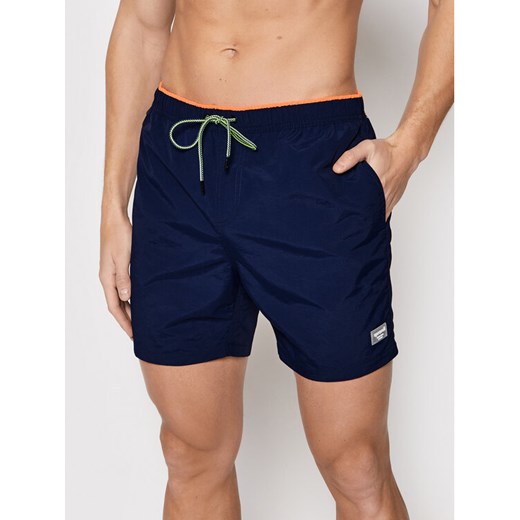 Sprandi Szorty kąpielowe SP22-SKMT003 Granatowy Regular Fit ze sklepu MODIVO w kategorii Kąpielówki - zdjęcie 182600903