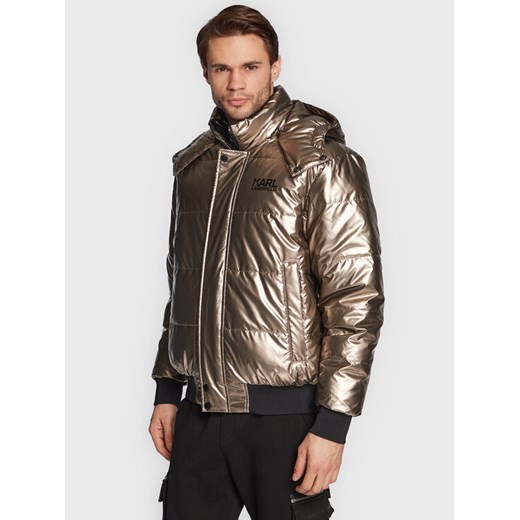 KARL LAGERFELD Kurtka przejściowa Blouson 505003 524505 Złoty Regular Fit ze sklepu MODIVO w kategorii Kurtki męskie - zdjęcie 182601014