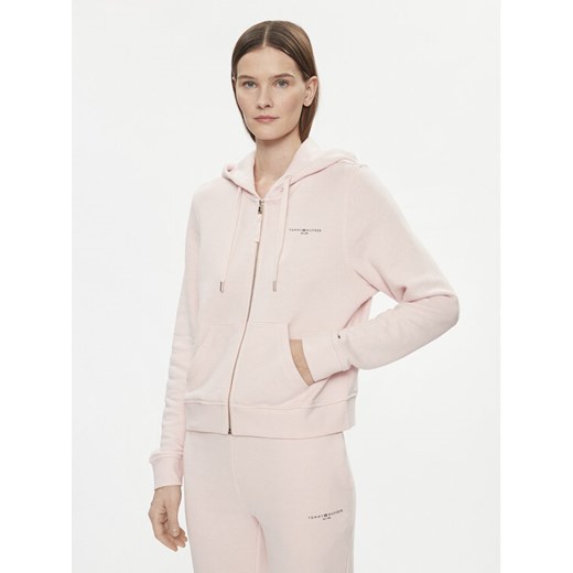Tommy Hilfiger Bluza 1985 WW0WW39189 Różowy Regular Fit ze sklepu MODIVO w kategorii Bluzy damskie - zdjęcie 182601023