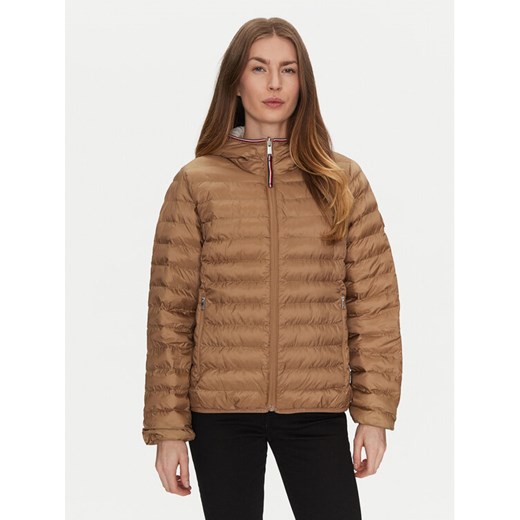 Tommy Hilfiger Kurtka przejściowa WW0WW45317 Beżowy Regular Fit ze sklepu MODIVO w kategorii Kurtki damskie - zdjęcie 182601034