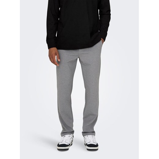 Only & Sons Chinosy 22026242 Szary Regular Fit ze sklepu MODIVO w kategorii Spodnie męskie - zdjęcie 182601073