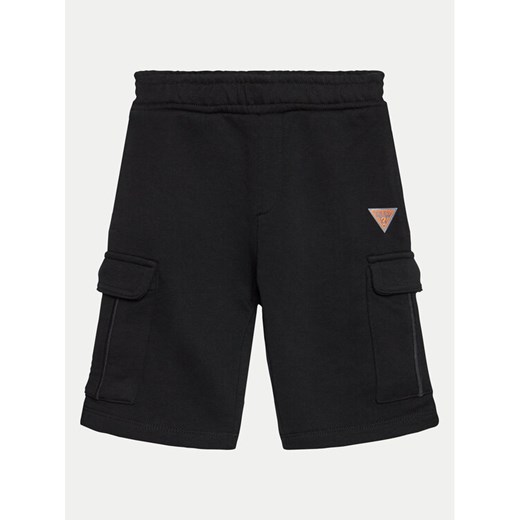 Guess Szorty sportowe L4GD21 KBK32 Czarny Regular Fit ze sklepu MODIVO w kategorii Spodenki chłopięce - zdjęcie 182601192