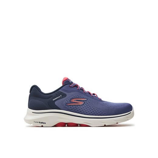 Skechers Sneakersy Go Walk 7-Cosmic Waves 125215/NVCL Granatowy ze sklepu MODIVO w kategorii Buty sportowe damskie - zdjęcie 182601212