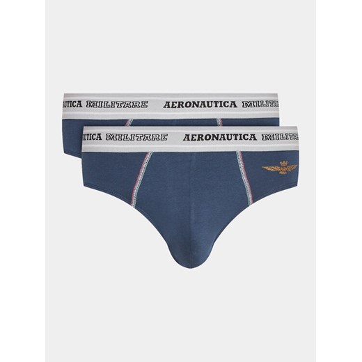 Aeronautica Militare Komplet 2 par slipów AM1USL002 Granatowy ze sklepu MODIVO w kategorii Majtki męskie - zdjęcie 182601232