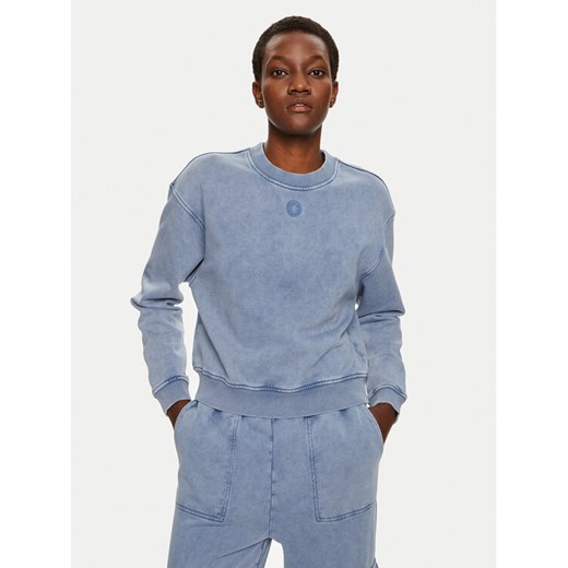 Hugo Bluza Delessa_B 50518104 Niebieski Relaxed Fit ze sklepu MODIVO w kategorii Bluzy damskie - zdjęcie 182601250