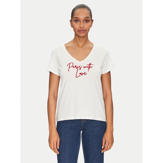 Morgan T-Shirt 251-DSAILOR Biały Relaxed Fit ze sklepu MODIVO w kategorii Bluzki damskie - zdjęcie 182601402