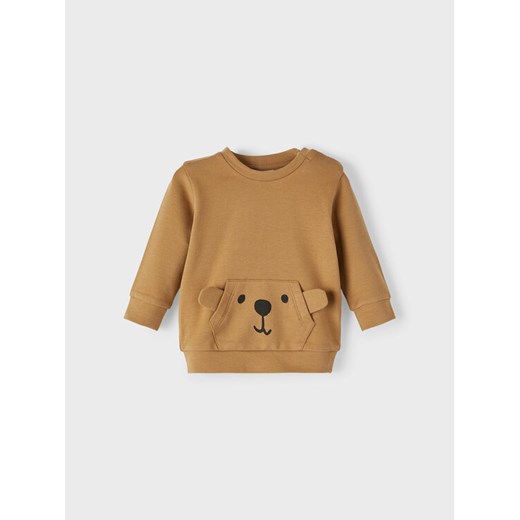 NAME IT Bluza 13212774 Brązowy Regular Fit ze sklepu MODIVO w kategorii Bluzy i swetry - zdjęcie 182601404