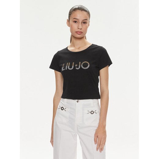 Liu Jo T-Shirt VA4216 JS923 Czarny Regular Fit ze sklepu MODIVO w kategorii Bluzki damskie - zdjęcie 182601420
