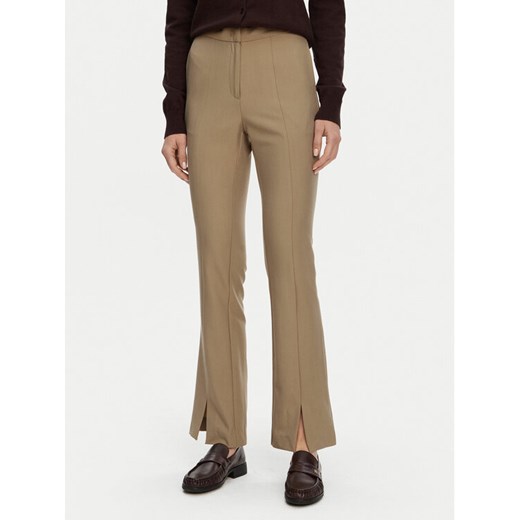 2NDDAY Spodnie materiałowe Sandras 2252161151 Beżowy Slim Fit ze sklepu MODIVO w kategorii Spodnie damskie - zdjęcie 182601430