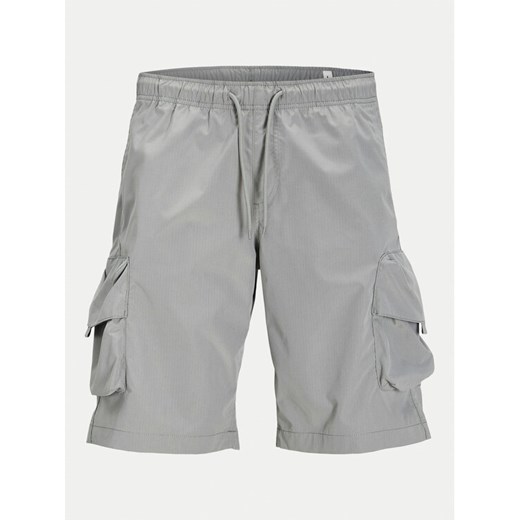 Jack&Jones Szorty materiałowe Cole 12269386 Szary Cargo Fit ze sklepu MODIVO w kategorii Spodenki męskie - zdjęcie 182601454