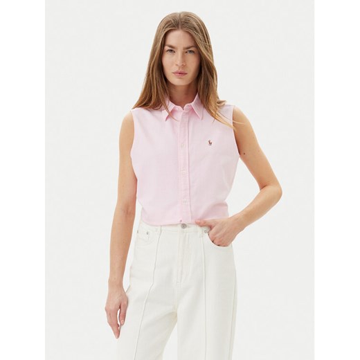 Polo Ralph Lauren Koszula 211968896003 Różowy Classic Fit ze sklepu MODIVO w kategorii Koszule damskie - zdjęcie 182601474
