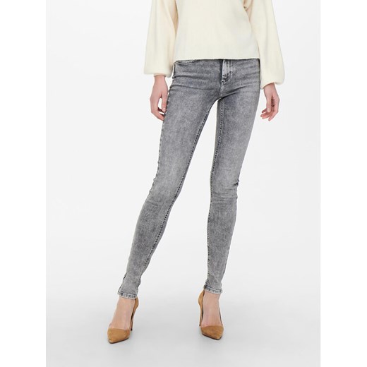 ONLY Jeansy 15245366 Szary Skinny Fit ze sklepu MODIVO w kategorii Jeansy damskie - zdjęcie 182601493