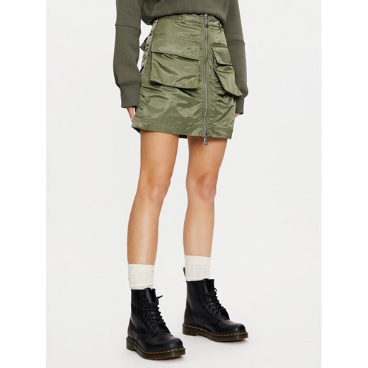 Alpha Industries Spódnica mini 148066 Zielony Regular Fit ze sklepu MODIVO w kategorii Spódnice - zdjęcie 182601512