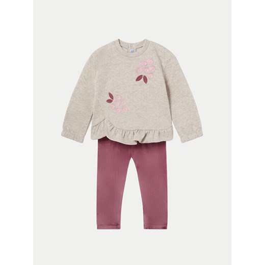 Mayoral Komplet bluzka i legginsy 2706 Bordowy Regular Fit ze sklepu MODIVO w kategorii Komplety niemowlęce - zdjęcie 182601542