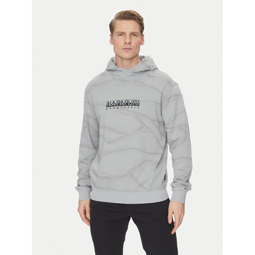 Napapijri Bluza Cellini NP0A4ILR Szary Relaxed Fit ze sklepu MODIVO w kategorii Bluzy męskie - zdjęcie 182601554
