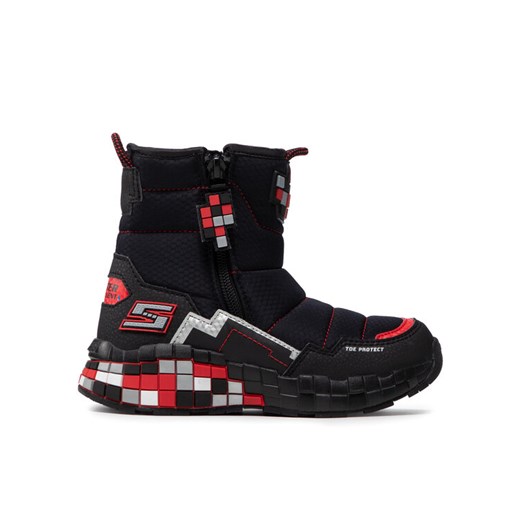 Skechers Śniegowce Cuboforce 402198L/BKRD Czarny ze sklepu MODIVO w kategorii Buty zimowe dziecięce - zdjęcie 182601592