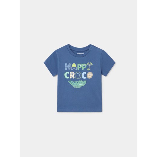 Mayoral T-Shirt 1023 Granatowy Regular Fit ze sklepu MODIVO w kategorii Koszulki niemowlęce - zdjęcie 182601630