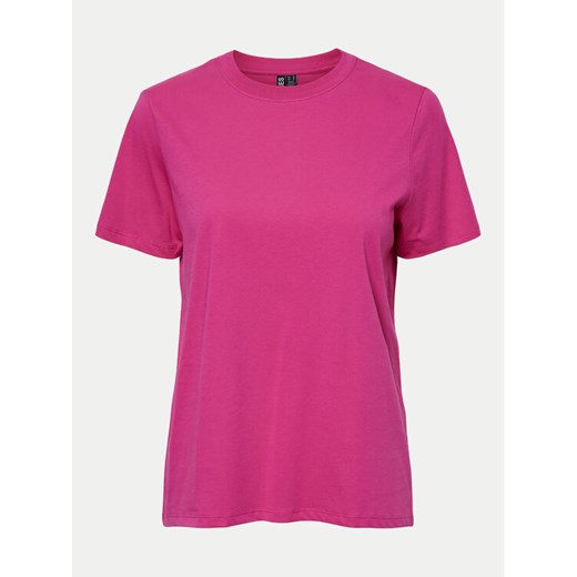 Pieces T-Shirt Ria 17140802 Różowy Regular Fit ze sklepu MODIVO w kategorii Bluzki damskie - zdjęcie 182601634