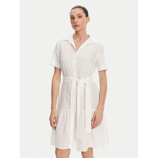 Gant Sukienka koszulowa 4503434 Biały Regular Fit ze sklepu MODIVO w kategorii Sukienki - zdjęcie 182601650