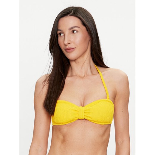 Hunkemöller Góra od bikini Crinkle 205678 Żółty ze sklepu MODIVO w kategorii Stroje kąpielowe - zdjęcie 182601680