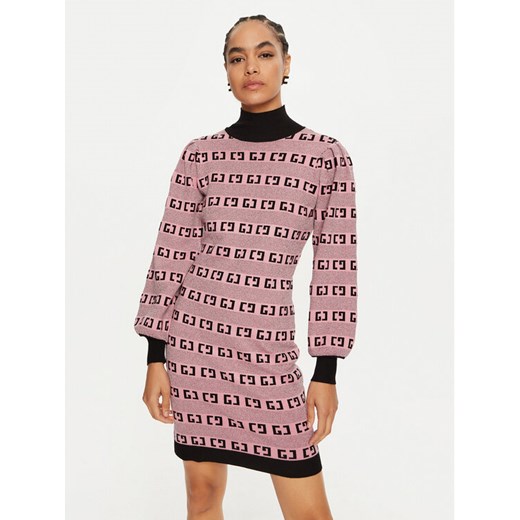 Gaudi Sukienka dzianinowa 421BD13005 Różowy Loose Fit ze sklepu MODIVO w kategorii Sukienki - zdjęcie 182601720