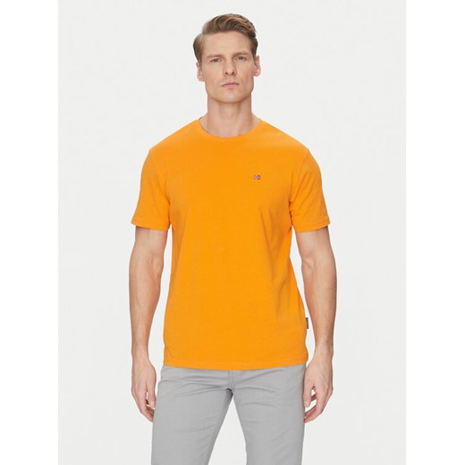 Napapijri T-Shirt Salis NP0A4H8D Pomarańczowy Regular Fit ze sklepu MODIVO w kategorii T-shirty męskie - zdjęcie 182601722
